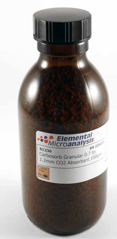 OBSOLETE - Suggested replacement B1321

Carbosorb Granular 0.7 to 1.2mm CO2 Absorbant 100gm

SODIUM HYDROXIDE, SOLID,
8, UN1823
